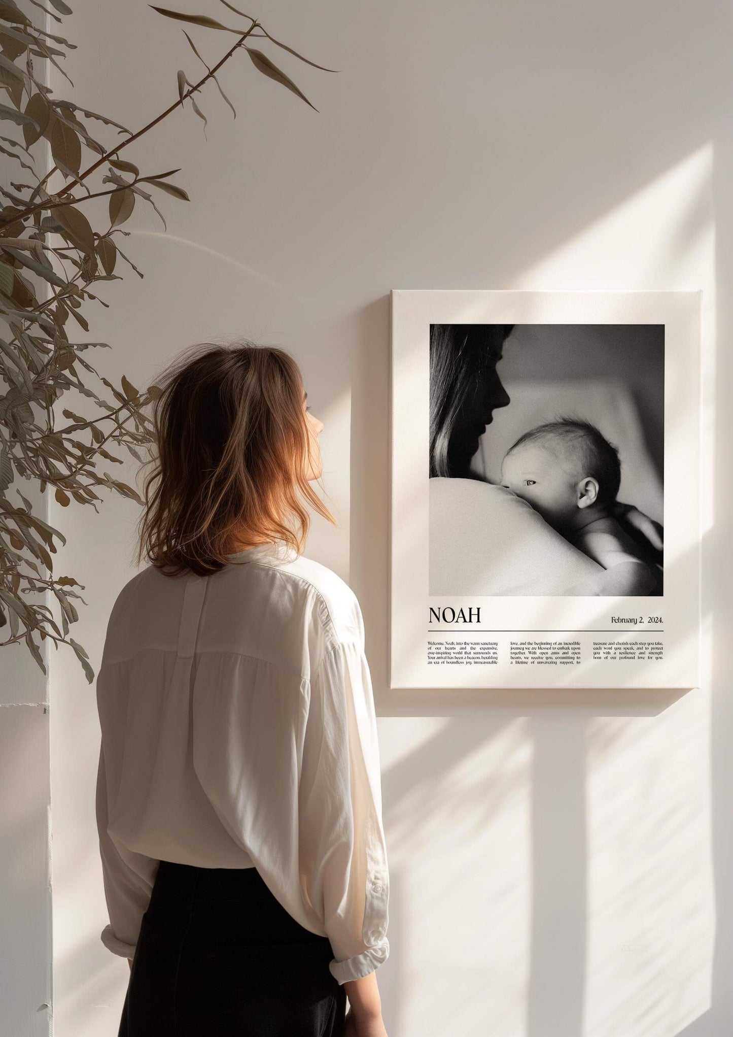 The Newborn Memento Canvas