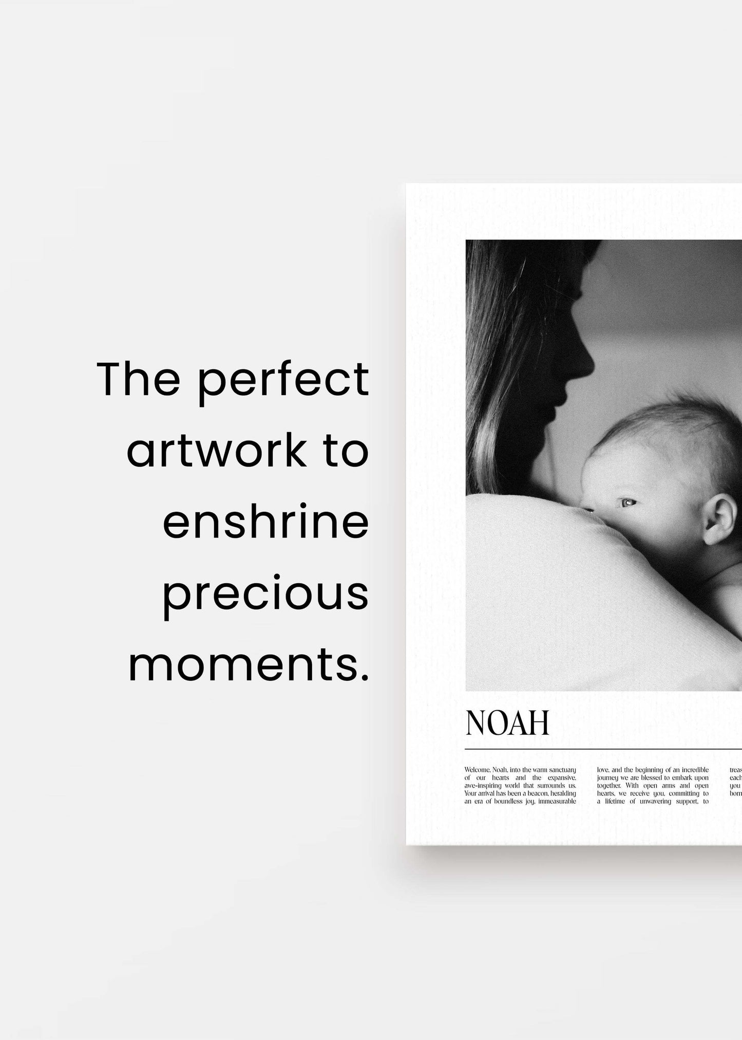 The Newborn Memento Canvas