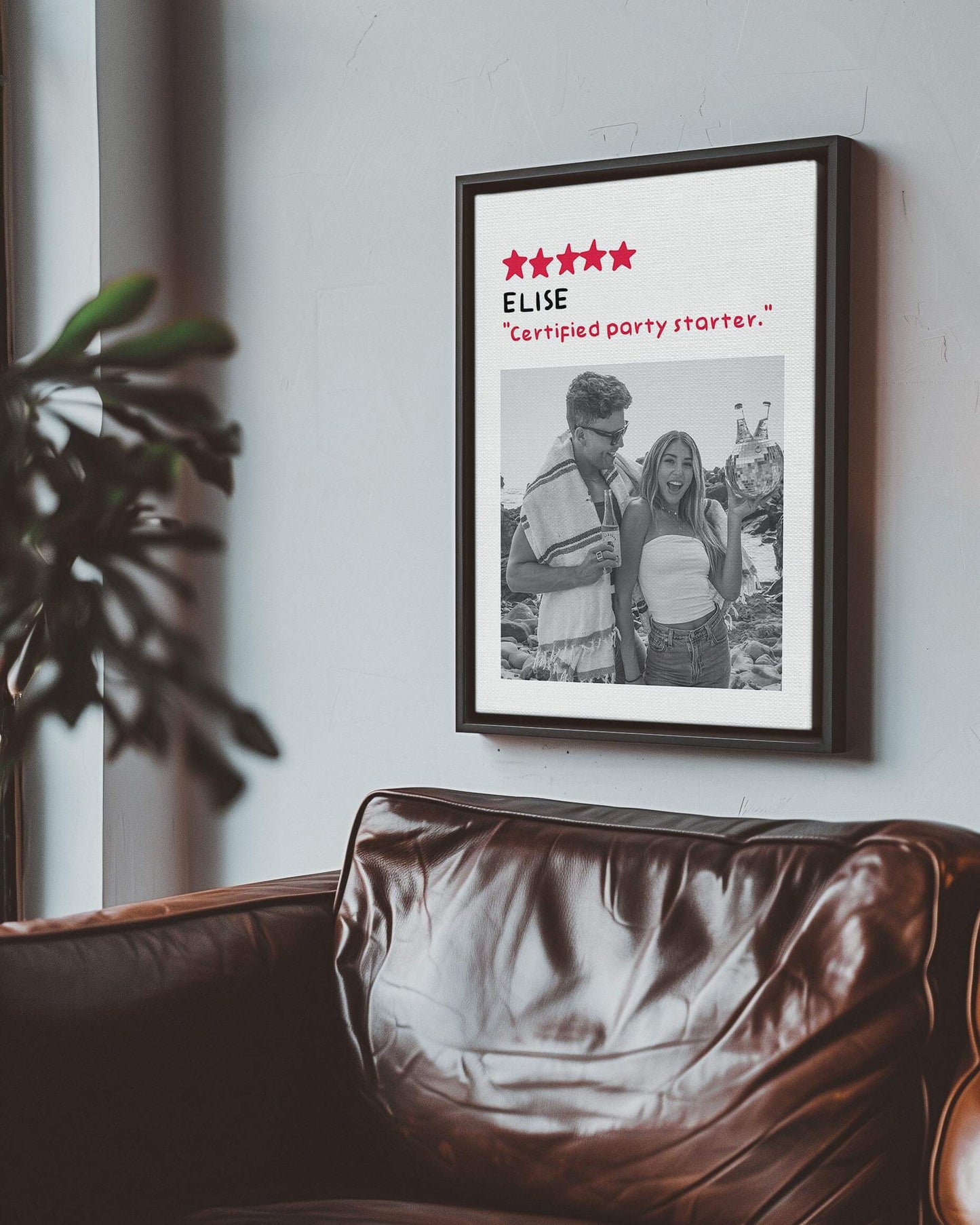 custom photo gift for wedding or anniversary printed in black and white photo art on a canvas made by fabric film studio who specialized in gift ideas for wife and husband gifts
