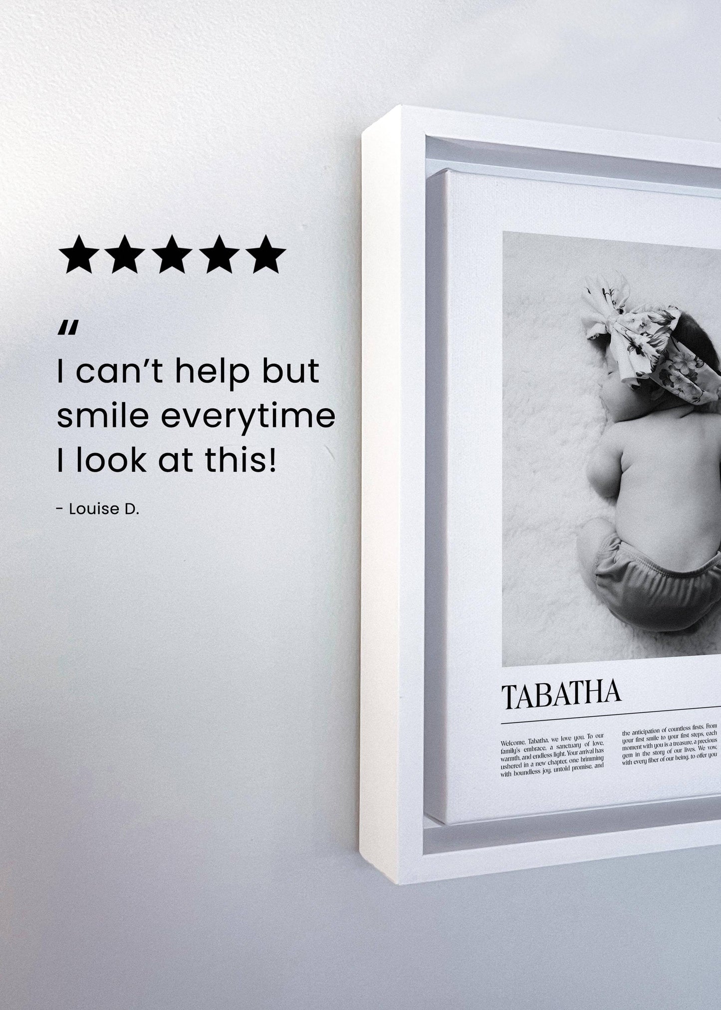 The Newborn Memento Canvas