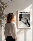 The Newborn Date Canvas