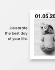 The Newborn Date Canvas