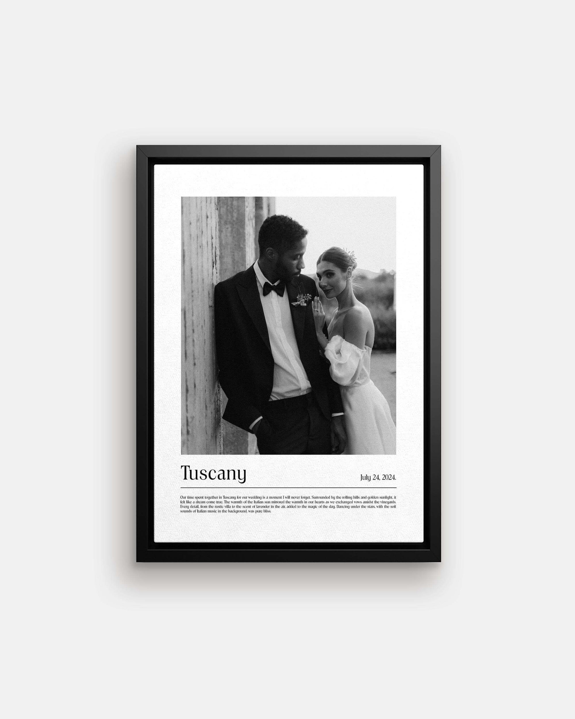 custom photo gift for wedding or anniversary printed in black and white photo art on a canvas made by fabric film studio who specialized in gift ideas for wife and husband gifts