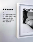 The Newborn Date Canvas